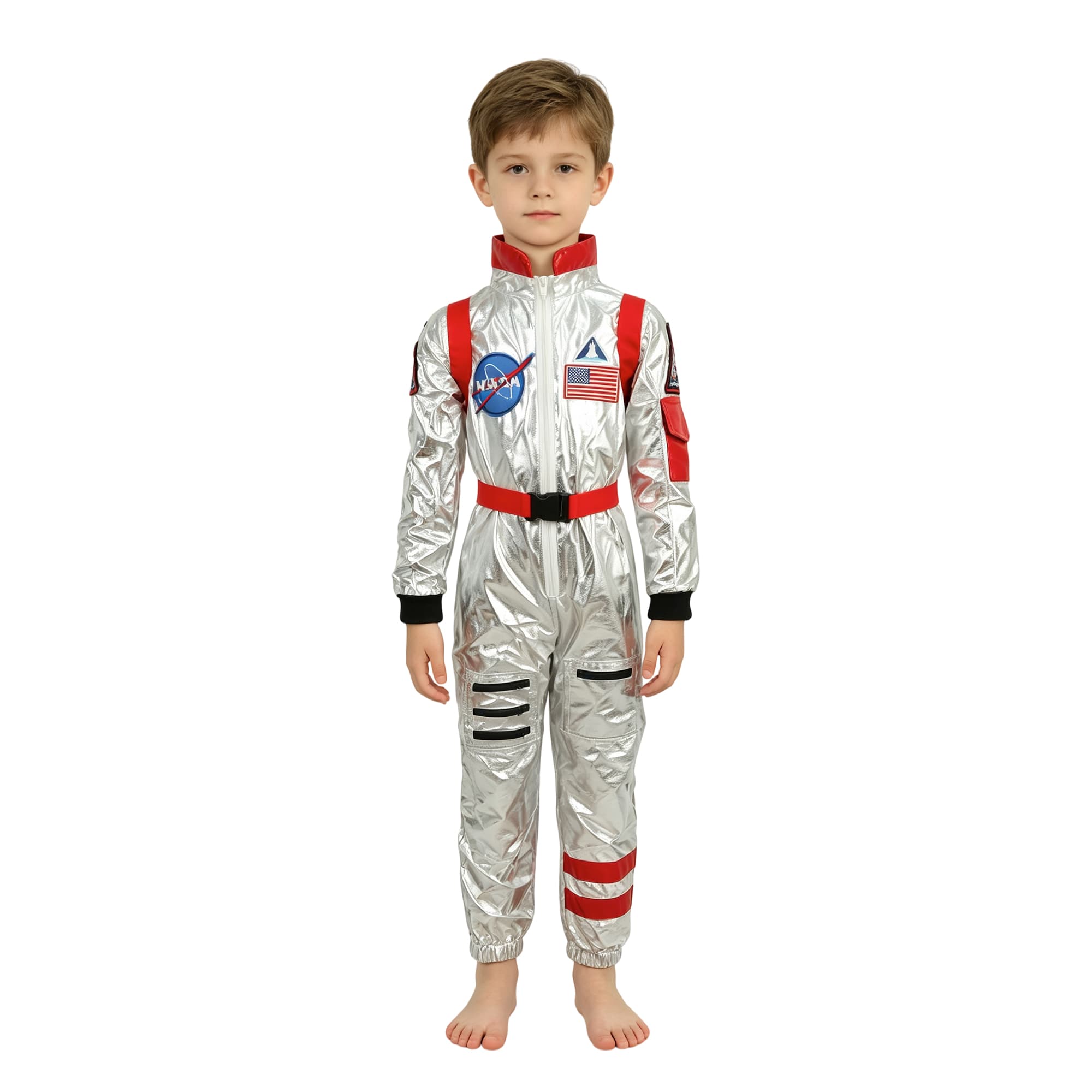Children Silver Astronaut Costume